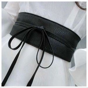 Paris Black wrap chic kimono belt